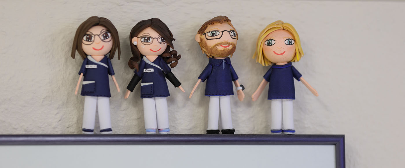 Praxisteam am Empfangstresen